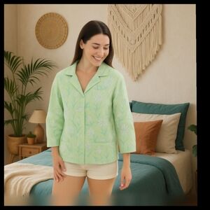 Lilly Pulitzer Oversized Pajama Top Only Lilly’s House Size Small●